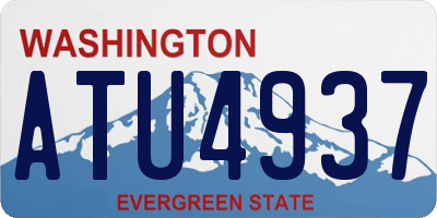 WA license plate ATU4937