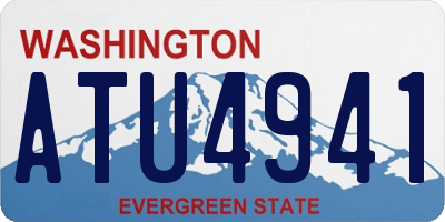 WA license plate ATU4941