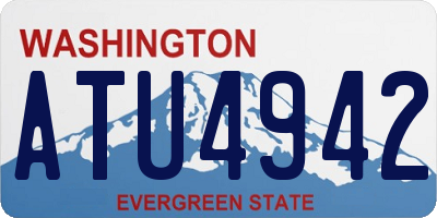 WA license plate ATU4942