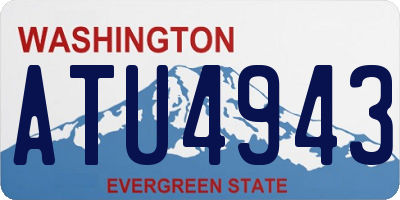 WA license plate ATU4943