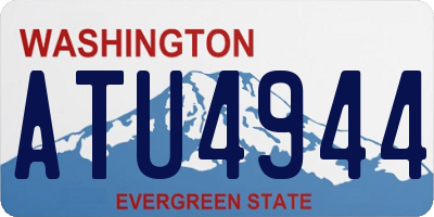 WA license plate ATU4944