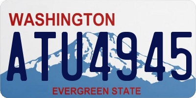 WA license plate ATU4945