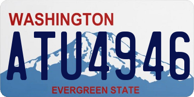 WA license plate ATU4946