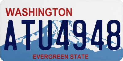 WA license plate ATU4948