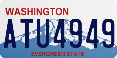 WA license plate ATU4949