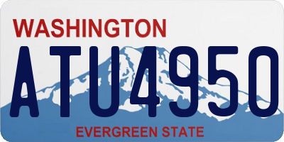 WA license plate ATU4950
