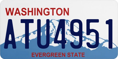 WA license plate ATU4951