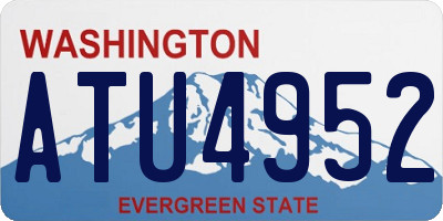 WA license plate ATU4952