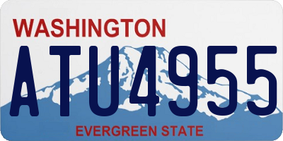 WA license plate ATU4955