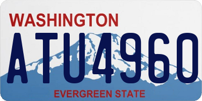 WA license plate ATU4960