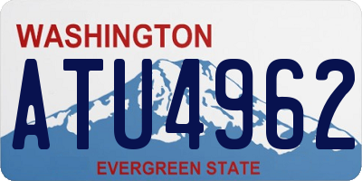 WA license plate ATU4962