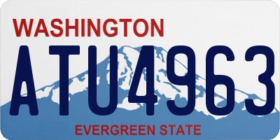 WA license plate ATU4963