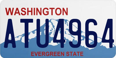 WA license plate ATU4964