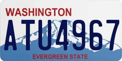 WA license plate ATU4967