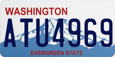 WA license plate ATU4969
