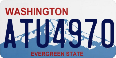 WA license plate ATU4970