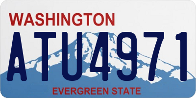 WA license plate ATU4971