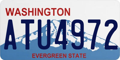 WA license plate ATU4972