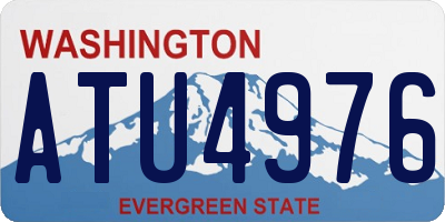 WA license plate ATU4976