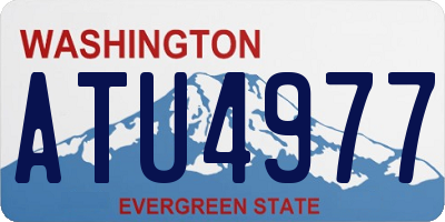 WA license plate ATU4977