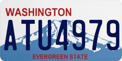 WA license plate ATU4979