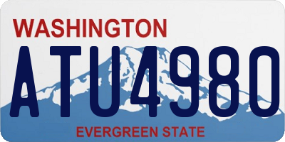 WA license plate ATU4980