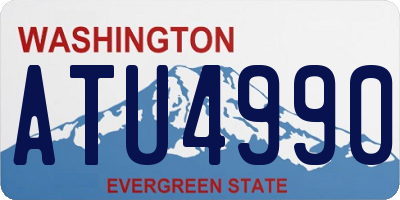 WA license plate ATU4990