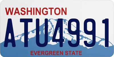 WA license plate ATU4991
