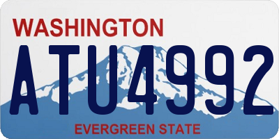 WA license plate ATU4992