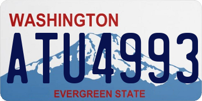 WA license plate ATU4993