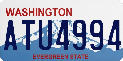 WA license plate ATU4994