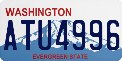 WA license plate ATU4996