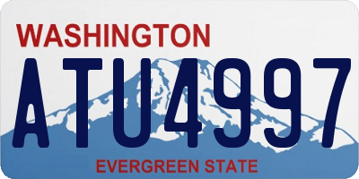 WA license plate ATU4997