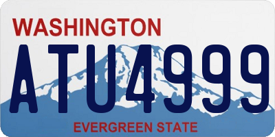 WA license plate ATU4999
