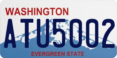 WA license plate ATU5002