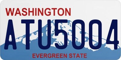 WA license plate ATU5004