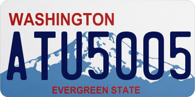 WA license plate ATU5005