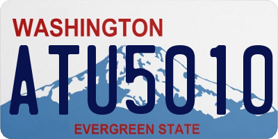 WA license plate ATU5010
