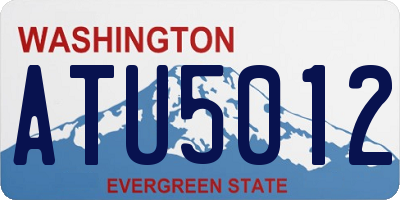 WA license plate ATU5012