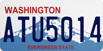 WA license plate ATU5014