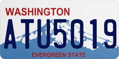 WA license plate ATU5019