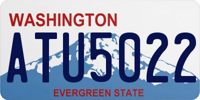 WA license plate ATU5022