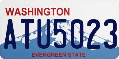 WA license plate ATU5023