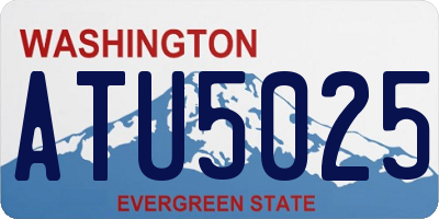 WA license plate ATU5025