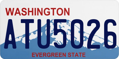 WA license plate ATU5026