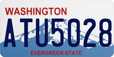 WA license plate ATU5028