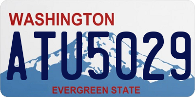 WA license plate ATU5029