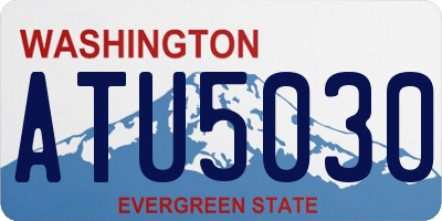 WA license plate ATU5030