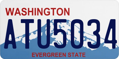 WA license plate ATU5034