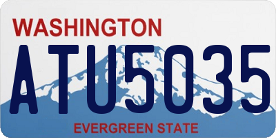 WA license plate ATU5035